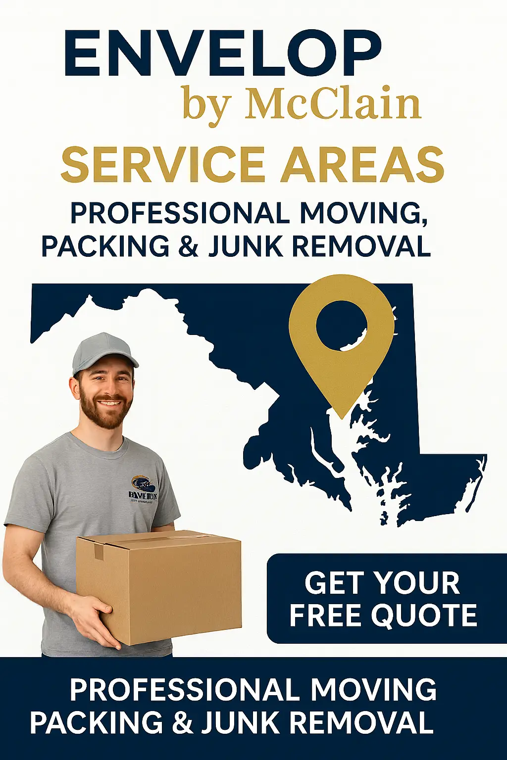 Service Areas | Premium Moving, Packing & Junk Removal – Envelop by McClain
